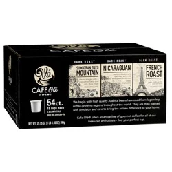 Cafe Ole by H-E-B CAFE Olé by H-E-B Sumatran Gayo Mountain, Nicaraguan & French Roast Coffee Single Serve Cups Variety Pack