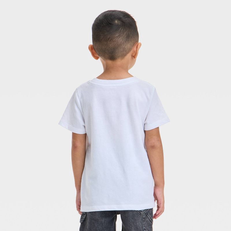 slide 2 of 3, Toddler Boys' Short Sleeve Solid T-Shirt - Cat & Jack™ White 5T, 1 ct