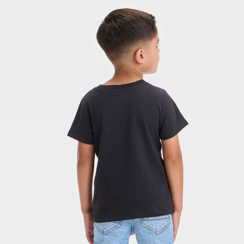 slide 2 of 3, Toddler Boys' Short Sleeve Solid T-Shirt - Cat & Jack™ Black 5T, 1 ct