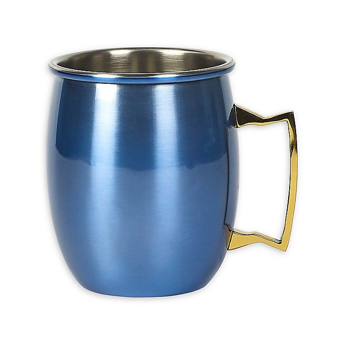 slide 1 of 1, Denmark Artisanal Moscow Mule Mug - Blue, 1 ct