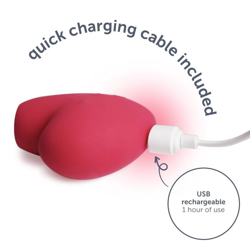 slide 5 of 9, plusOne Heart Throb Air Pulsing Vibrator, 1 ct