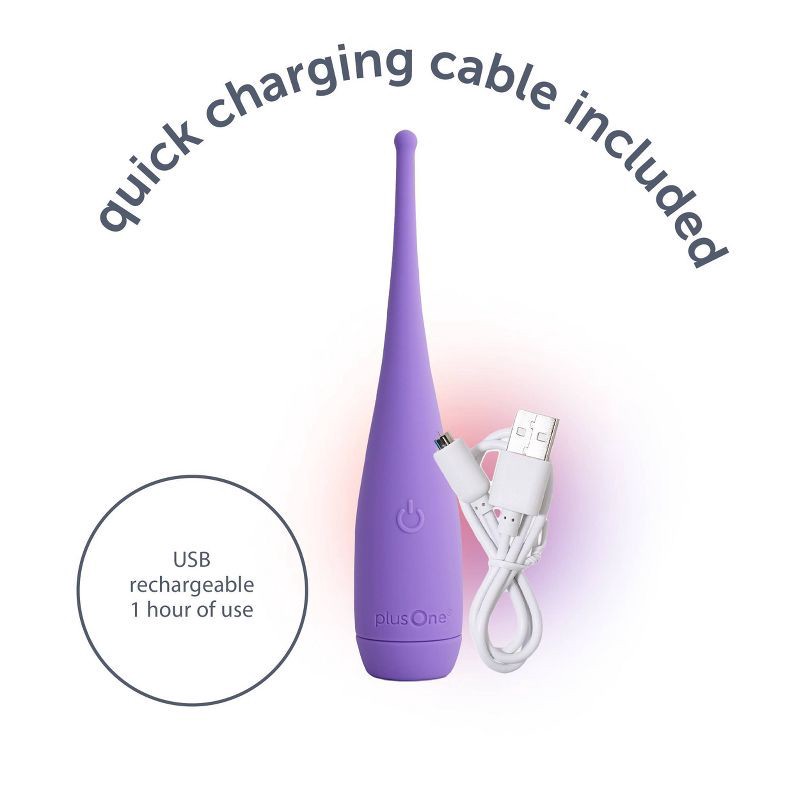 slide 4 of 11, plusOne Pinpoint Vibrator, 1 ct
