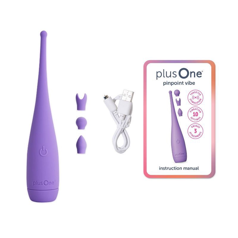 slide 5 of 11, plusOne Pinpoint Vibrator, 1 ct