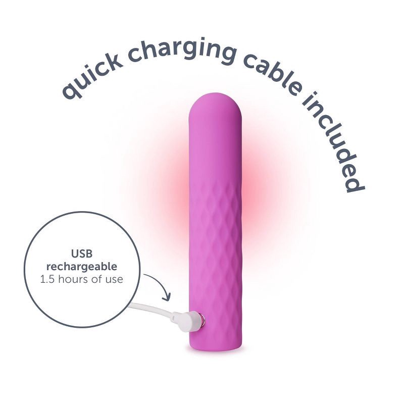 slide 5 of 8, plusOne Vibrating Super Bullet with Warming Heat Setting, 1 ct