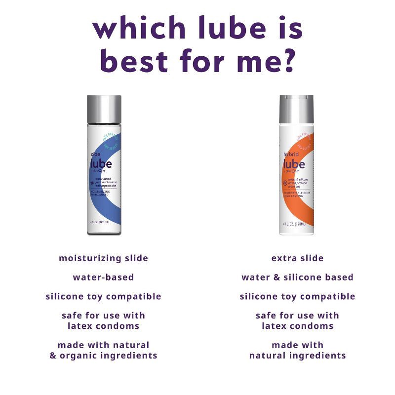 slide 8 of 9, plusOne Hybrid Lube - 4 fl oz, 4 fl oz