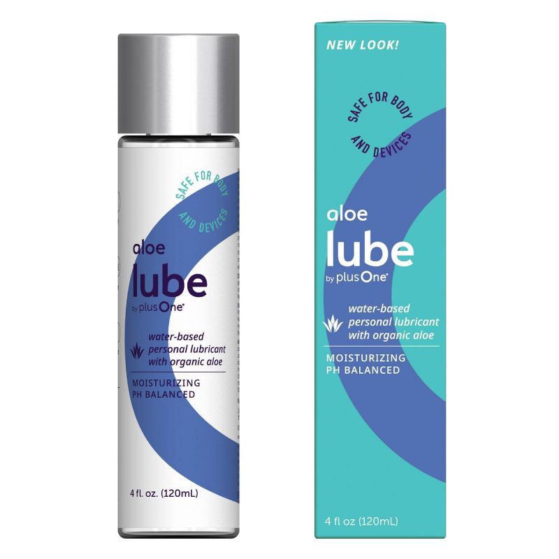 slide 1 of 9, plusOne Aloe Lube - 4 fl oz, 4 fl oz