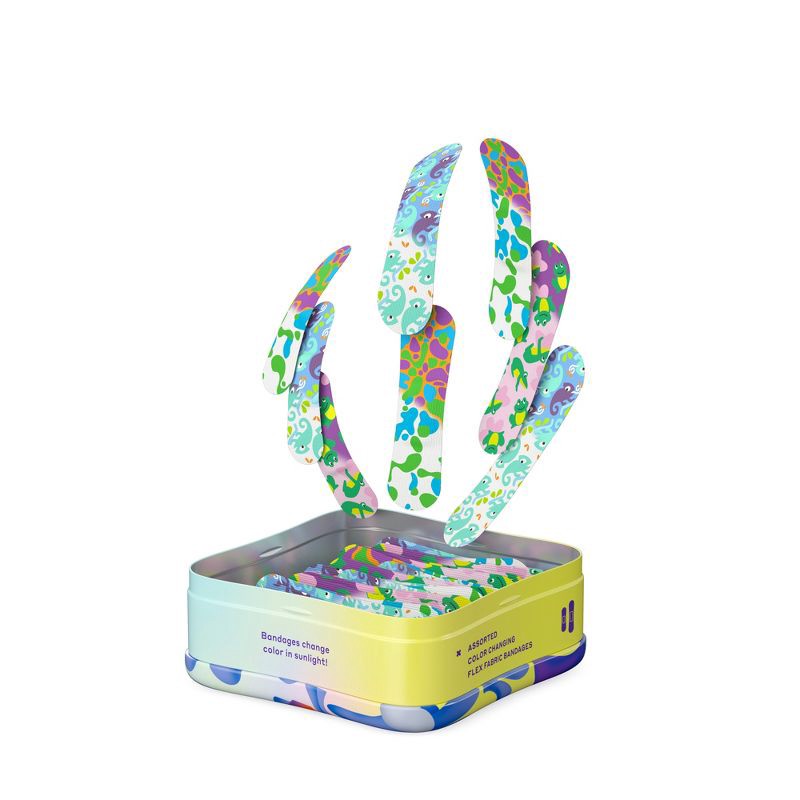 slide 2 of 8, Welly Color Changing Flex Fabric Bandages - 30ct, 30 ct