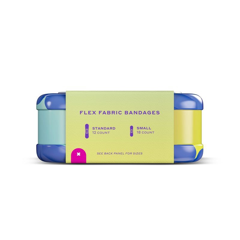 slide 7 of 8, Welly Color Changing Flex Fabric Bandages - 30ct, 30 ct