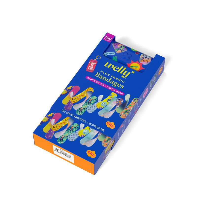 slide 3 of 6, Welly Clip 'N' Go Tin & Refill Pack, 1 ct