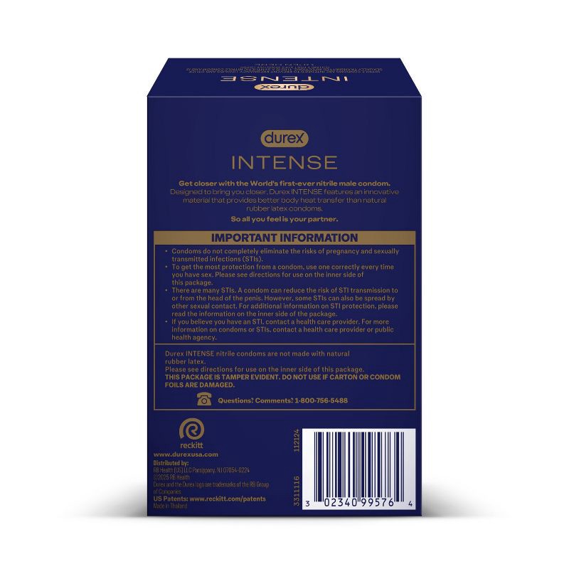 slide 10 of 13, Durex Intense Premium Non-Latex Condoms - 24ct, 24 ct