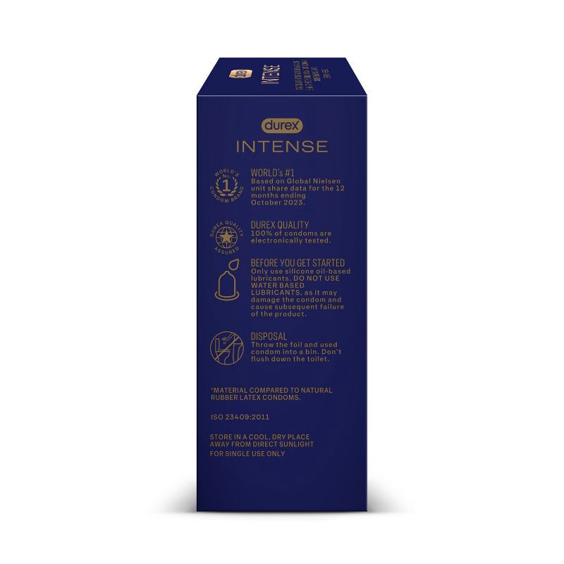 slide 11 of 13, Durex Intense Premium Non-Latex Condoms - 24ct, 24 ct