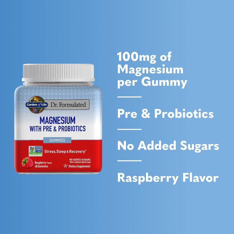 slide 3 of 6, Garden of Life Dr. Formulated Magnesium Vegan Gummies - 40ct, 40 ct