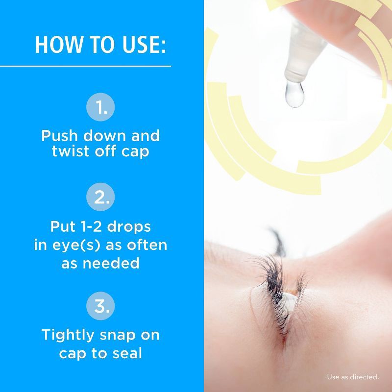 slide 5 of 7, Rohto Dual Light Relief Lubricant Eye Drops - 0.6 fl oz, 0.6 fl oz