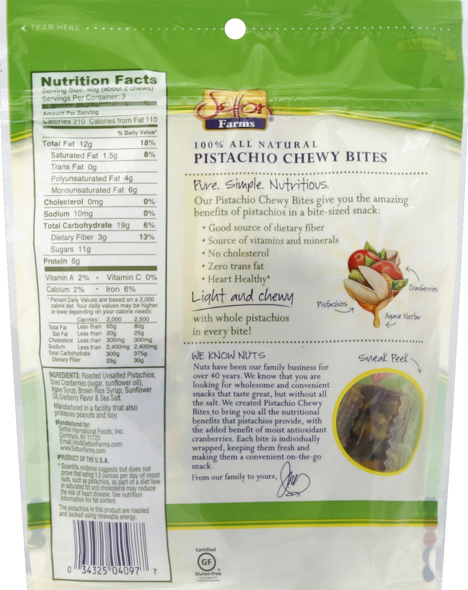 slide 3 of 3, Setton Farms Pistachios Chewy Bites, 4.23 oz