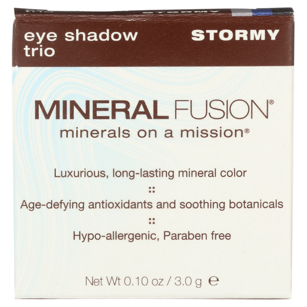 slide 1 of 1, Mineral Fusion Eye Shadow Trio, Stormy, 0.1 oz