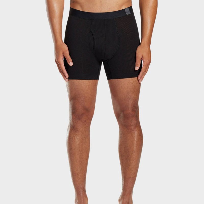 slide 3 of 6, Pair of Thieves Men's 3pk SuperiAir Boxer Briefs - Black S: Tagless, Elastic Waistband, 3 ct