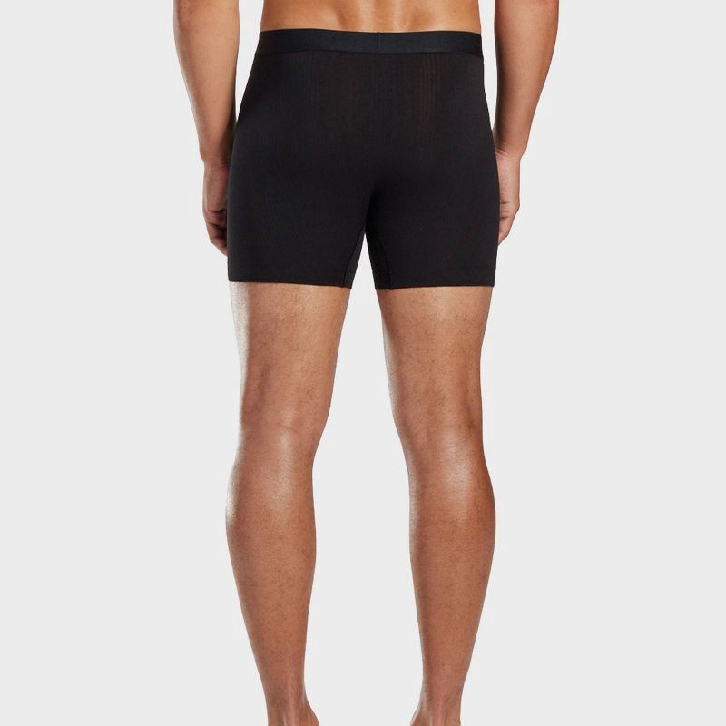 slide 6 of 6, Pair of Thieves Men's 3pk SuperiAir Boxer Briefs - Black L: Tagless, Ribbed, Full Waistband Elastic, 3 ct