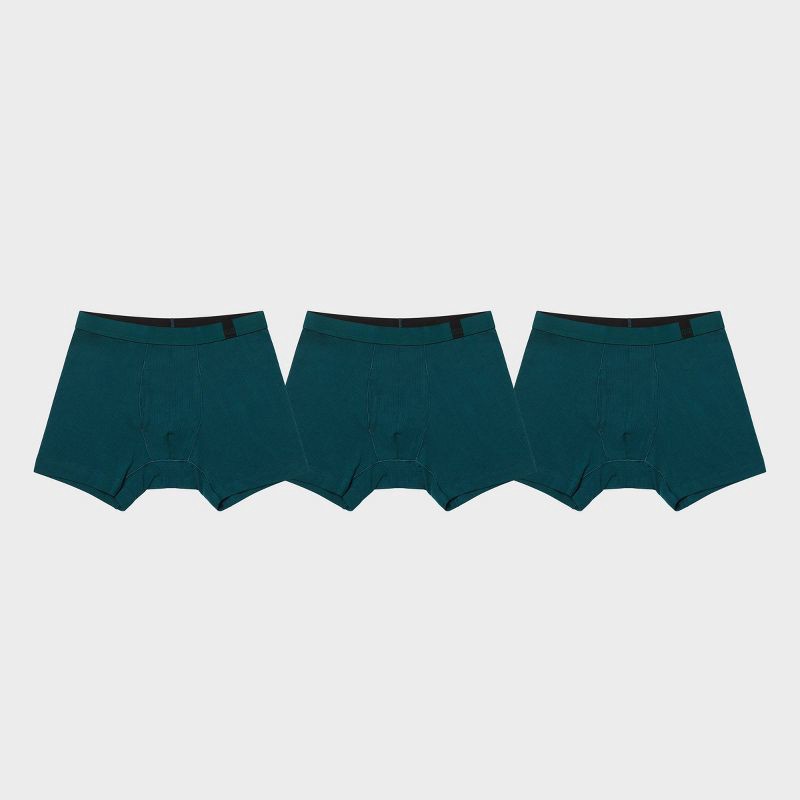 slide 1 of 5, Pair of Thieves Men's 3pk SuperiAir Boxer Briefs - Dark Teal Blue S: Tagless, Flat Seams, 3 ct