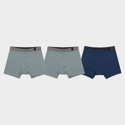 Pair of Thieves Men's 3pk SuperiAir Boxer Briefs - Blue L: Tagless, Flat Seams, Knit Fabric