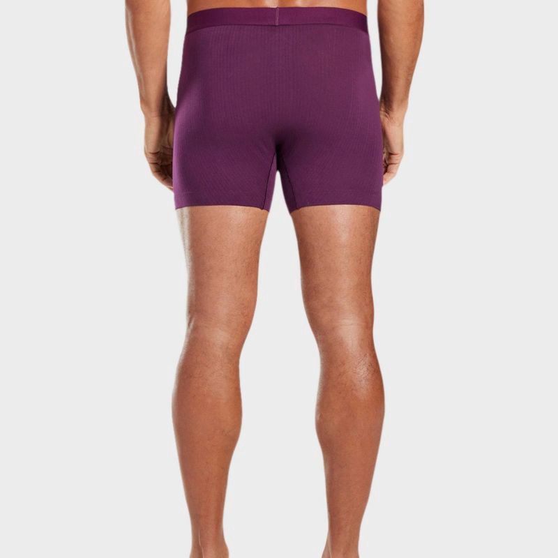 slide 6 of 6, Pair of Thieves Men's 3pk SuperiAir Boxer Briefs - Purple M: Tagless, Full Waistband Elastic, Flat Seams, 3 ct