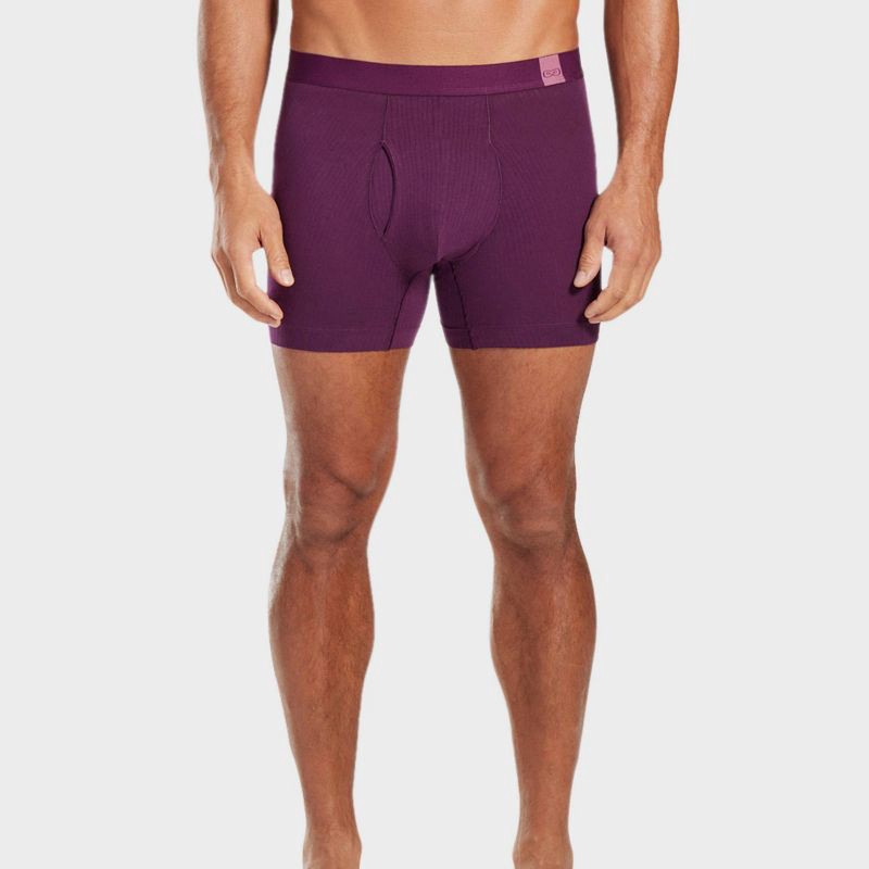 slide 3 of 6, Pair of Thieves Men's 3pk SuperiAir Boxer Briefs - Purple XL: Tagless, Full Waistband Elastic, Flat Seams, 3 ct