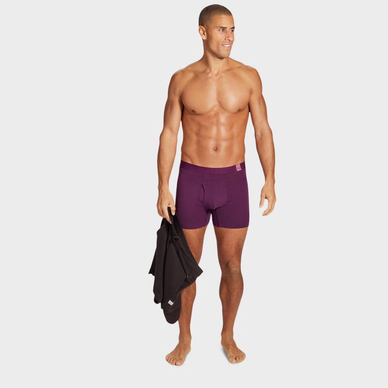 slide 5 of 6, Pair of Thieves Men's 3pk SuperiAir Boxer Briefs - Purple XL: Tagless, Full Waistband Elastic, Flat Seams, 3 ct
