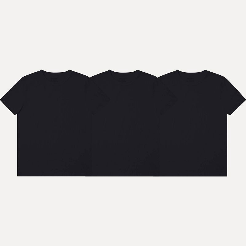 slide 1 of 6, Pair of Thieves Men's 3pk SuperiAir Cotton Crew Neck Undershirt - Black XL: Tagless, Jersey Fabric, 3 ct