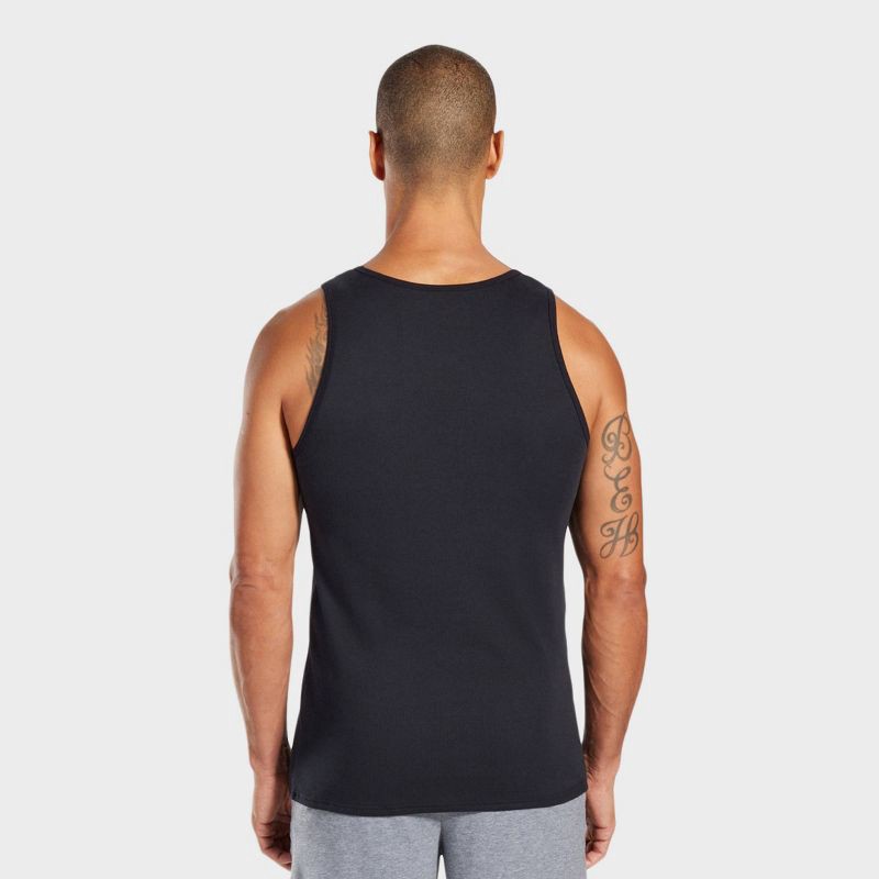 slide 6 of 6, Pair of Thieves Men's 3pk SuperiAir Cotton Tank Top - Black M: Tagless, Crew Neck, Jersey Fabric, 3 ct