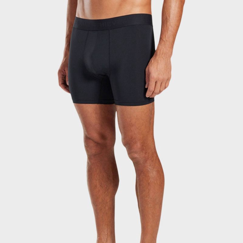 slide 5 of 6, Pair of Thieves Men's 2pk Hustle Boxer Briefs - Gold L: Nylon Spandex Blend, Tagless, Mesh Construction, 2 ct
