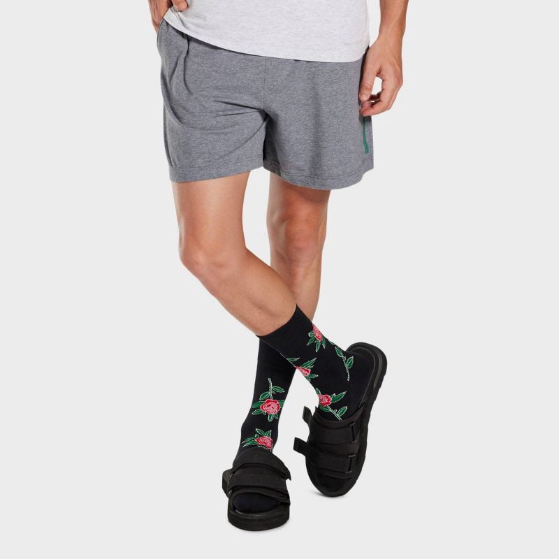 slide 4 of 5, Pair of Thieves Men's Crew Socks - Black/Pink 6-12, 1 ct