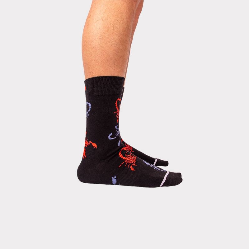slide 4 of 5, Pair of Thieves Men's Crew Socks - Black 6-12, 1 ct