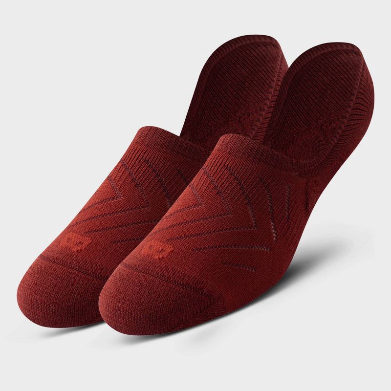 slide 3 of 7, Pair of Thieves Men's 6pk SuperiAir Cushion No Show Socks - Dark Red 6-12, 6 ct