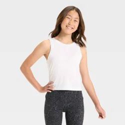 Girls' Muscle Tank Top - All In Motion™ White S