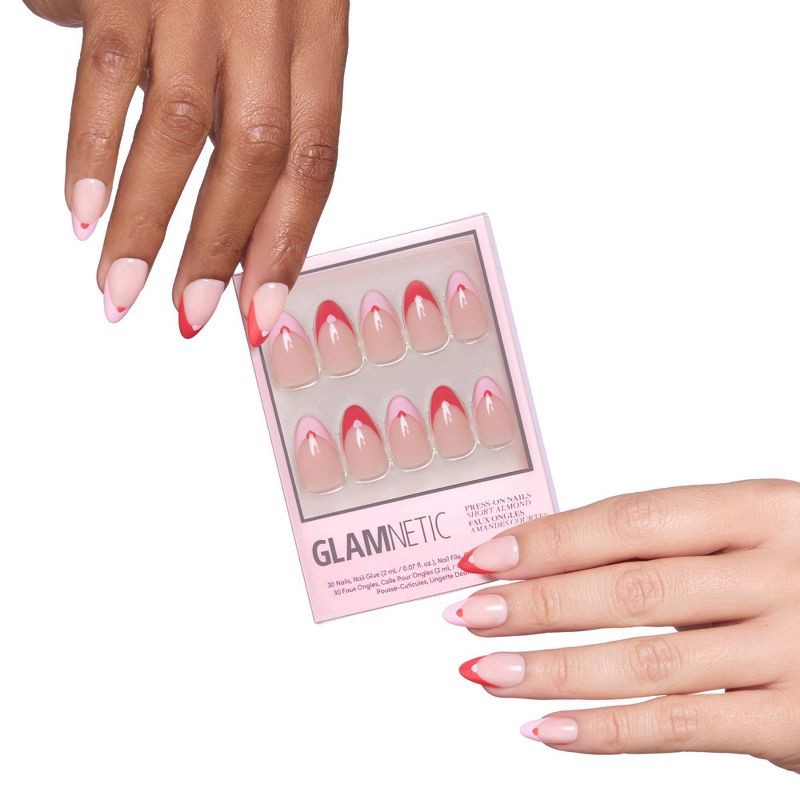 slide 6 of 6, Glamnetic Women's Nail Set - Pure Hearted - Ulta Beauty, 1 ct