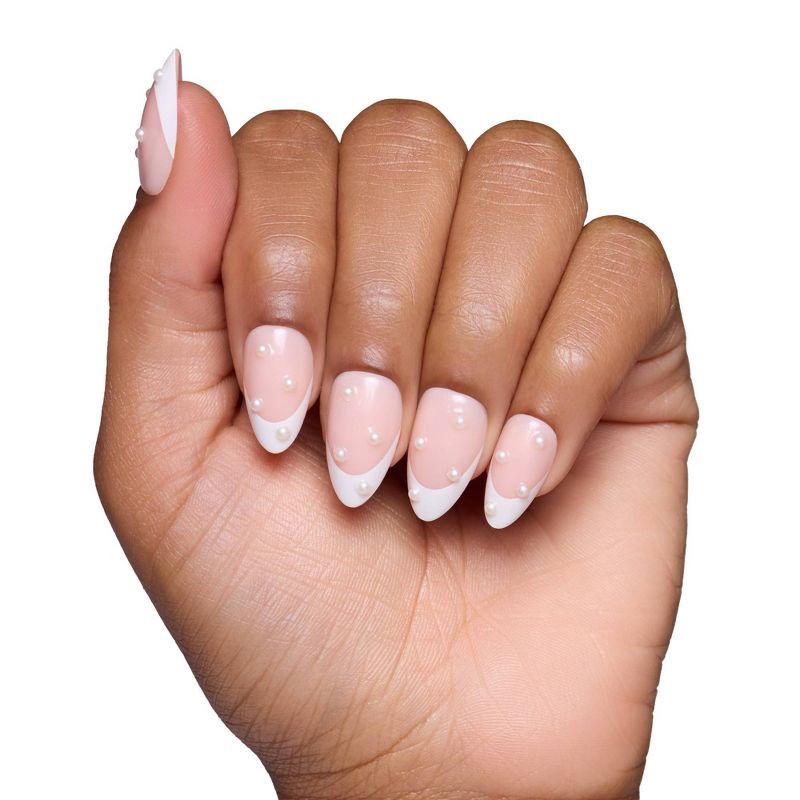 slide 4 of 6, Glamnetic Women's Nail Set - French Pearl - Ulta Beauty, 1 ct