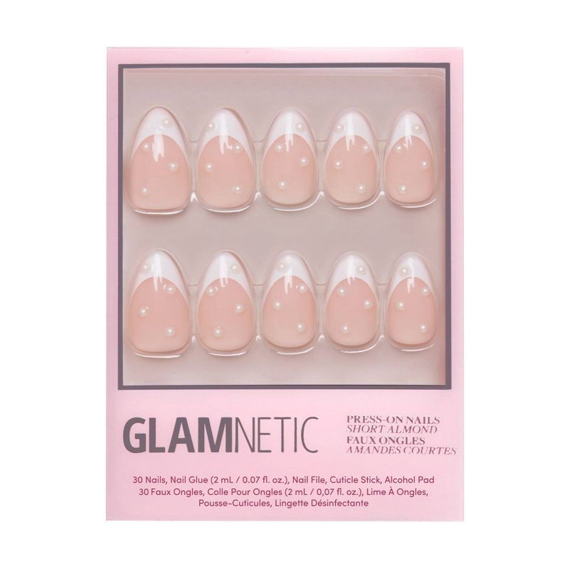 slide 1 of 6, Glamnetic Women's Nail Set - French Pearl - Ulta Beauty, 1 ct