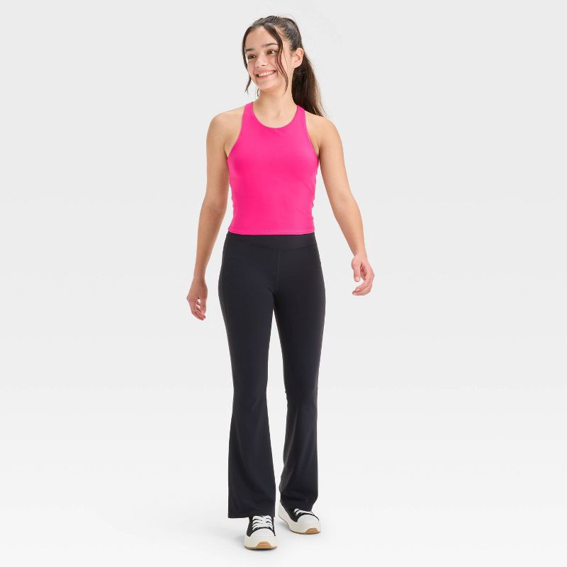slide 2 of 3, Girls' Crop Tank Top - All In Motion™ Berry Pink M, 1 ct