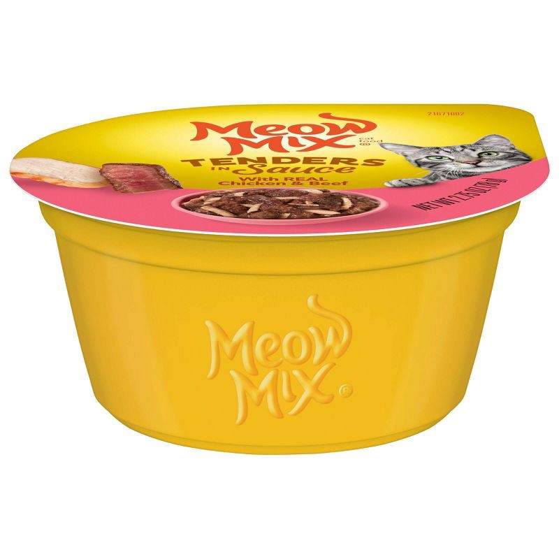 slide 2 of 5, Meow Mix Tender Favorites Chicken and Beef Flavor Wet Cat Food - 2.75oz, 2.75 oz