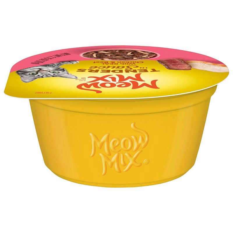 slide 3 of 5, Meow Mix Tender Favorites Chicken and Beef Flavor Wet Cat Food - 2.75oz, 2.75 oz