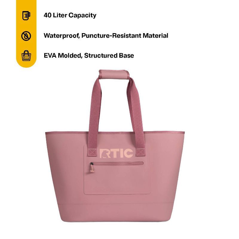 slide 4 of 9, RTIC Outdoors Ultra-Tough Tote Bag - Pink L: Nylon, Lightweight & Structured, 1 ct