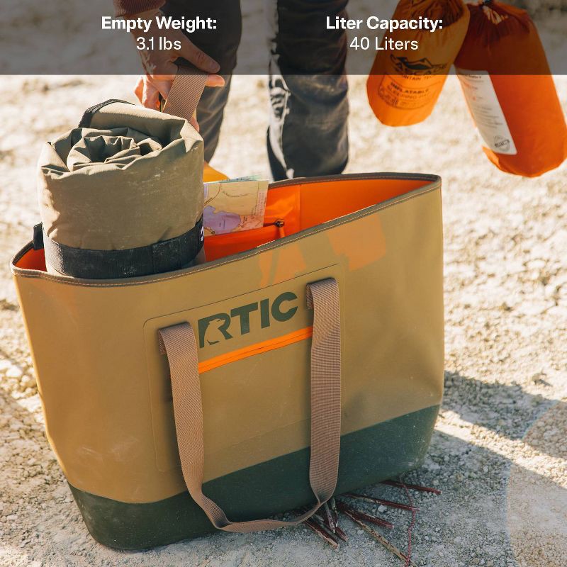 slide 5 of 7, RTIC Outdoors Ultra-Tough Tote Bag - Gray L: Lightweight Structured Nylon Handbag, 1 ct