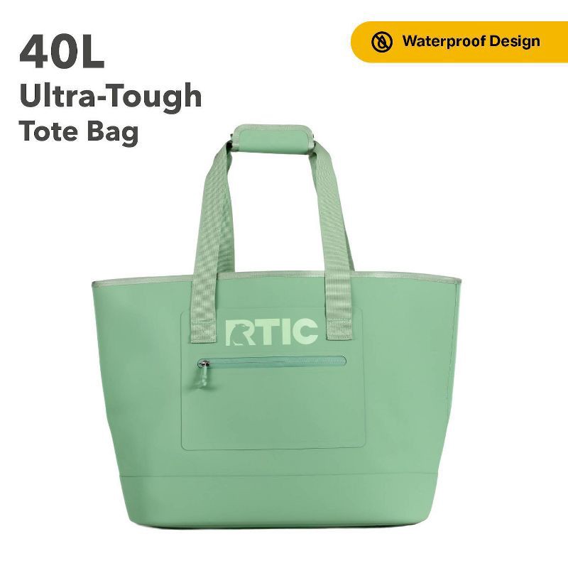 slide 2 of 9, RTIC Outdoors Ultra-Tough Tote Bag - Sage Green L: Lightweight Structured Handbag, 1 ct