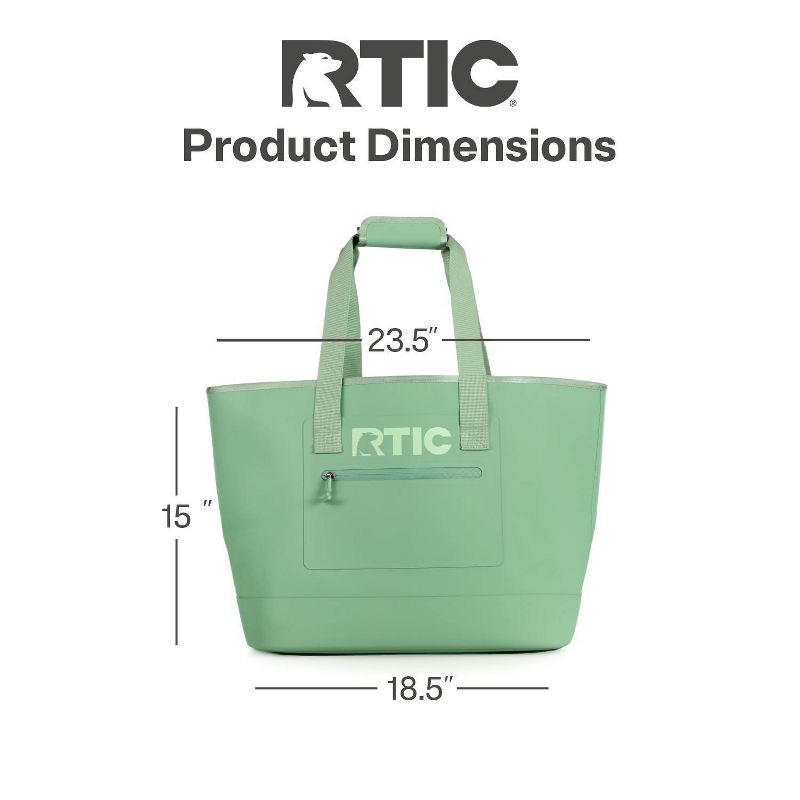 slide 8 of 9, RTIC Outdoors Ultra-Tough Tote Bag - Sage Green L: Lightweight Structured Handbag, 1 ct