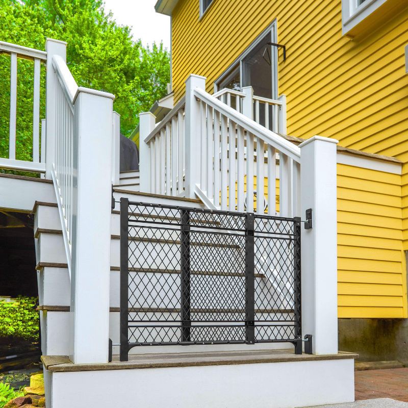 slide 6 of 9, Ingenuity Doorway 42W Series Dog and Baby Gate, Indoor Outdoor - Black, 1 ct