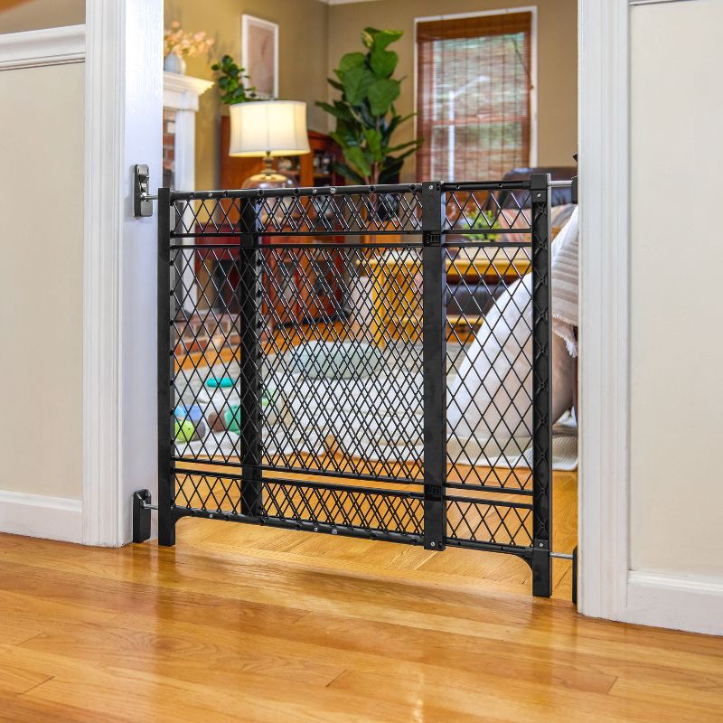 slide 8 of 9, Ingenuity Doorway 42W Series Dog and Baby Gate, Indoor Outdoor - Black, 1 ct