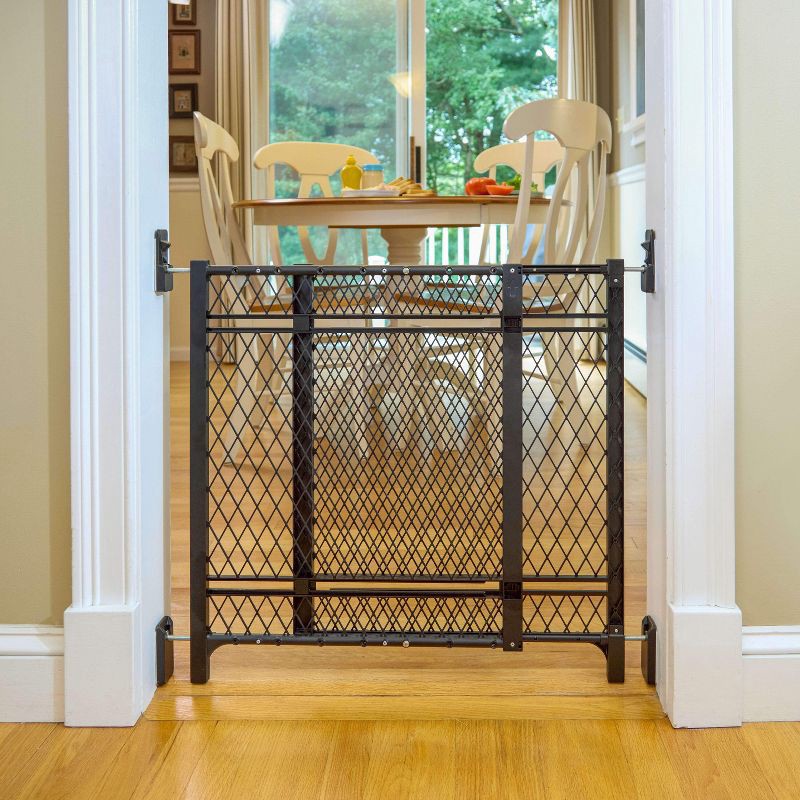 slide 9 of 9, Ingenuity Doorway 42W Series Dog and Baby Gate, Indoor Outdoor - Black, 1 ct