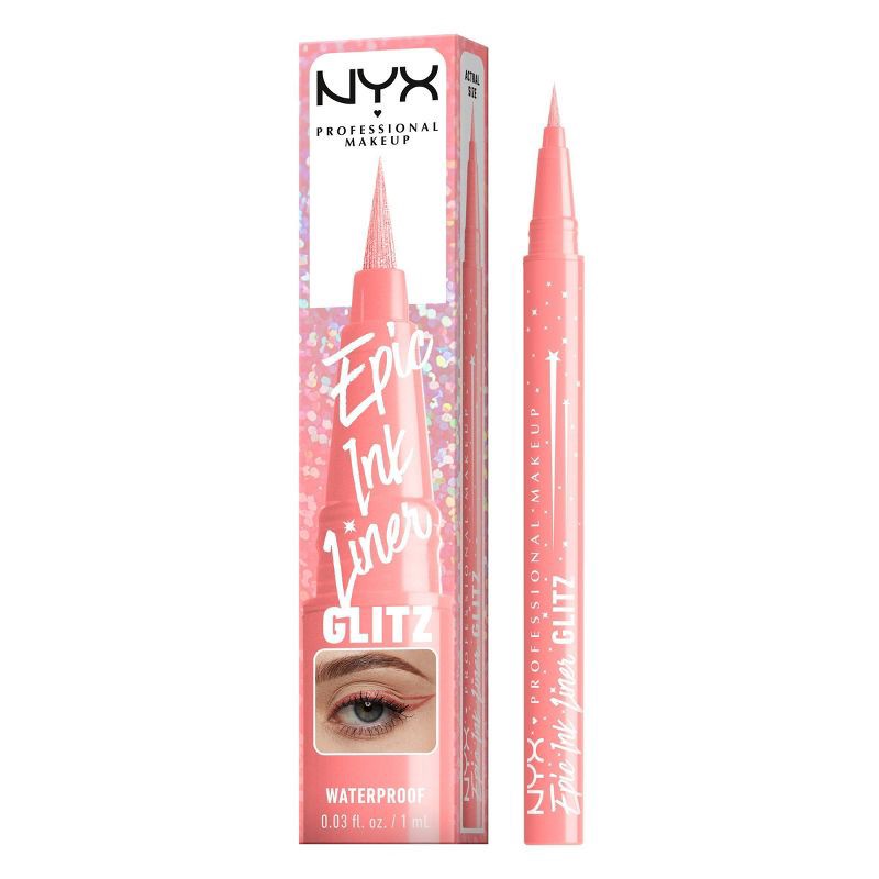slide 12 of 12, NYX Professional Makeup Epic Wear Glitz Waterproof Metallic Liquid Eyeliner - Bootcut Bling - 0.03fl oz, 0.03 fl oz