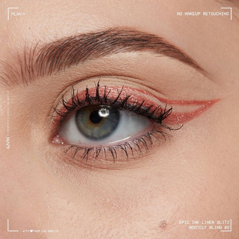 slide 5 of 12, NYX Professional Makeup Epic Wear Glitz Waterproof Metallic Liquid Eyeliner - Bootcut Bling - 0.03fl oz, 0.03 fl oz