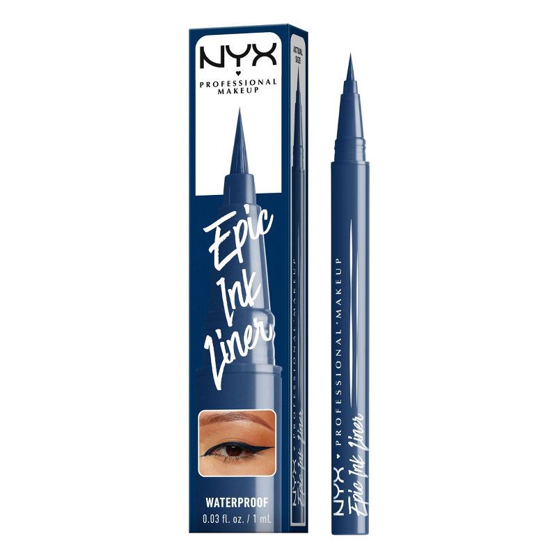 slide 12 of 12, NYX Professional Makeup Epic Wear Liquid Liner Long-Lasting Waterproof Eyeliner - Mid(Night) Rise - 0.03 fl oz, 0.03 fl oz