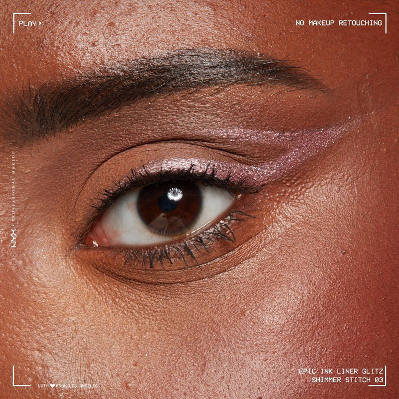 slide 5 of 11, NYX Professional Makeup Epic Wear Glitz Waterproof Metallic Liquid Eyeliner - Shimmer Stitch - 0.03fl oz, 0.03 fl oz